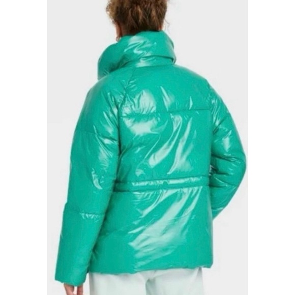 A NEW DAY Water Resistant Puffer Coat Jacket Jade L - Picture 6 of 8